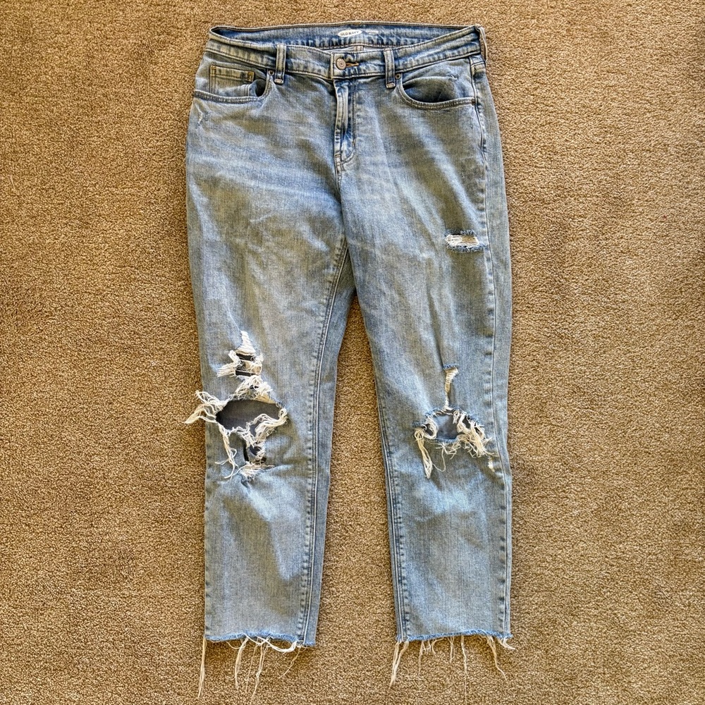 Old Navy Mid Rise Boyfriend Jeans